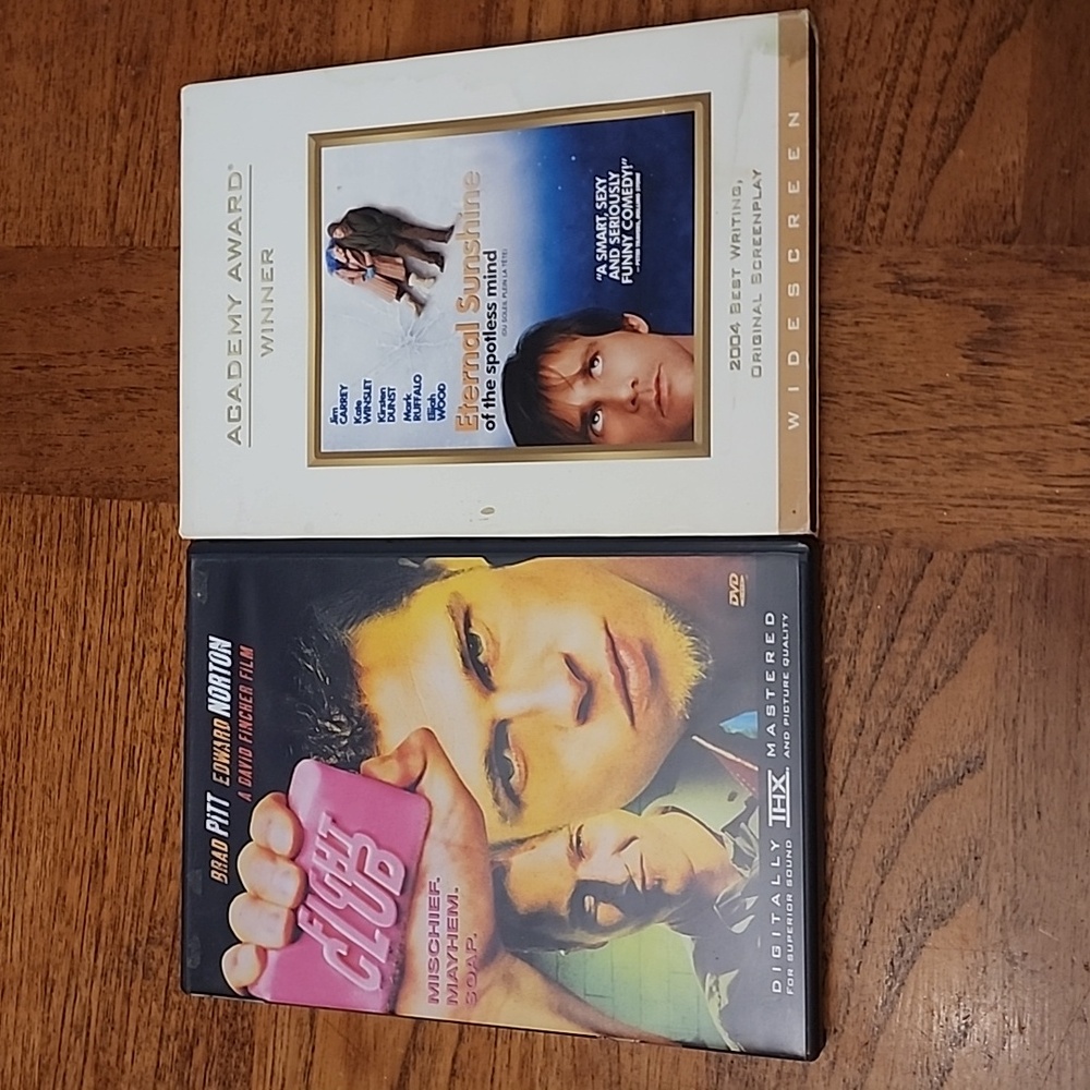 Bundle of two DVDs: Fight Club & Éternel Sunshine of the Spotless Mind